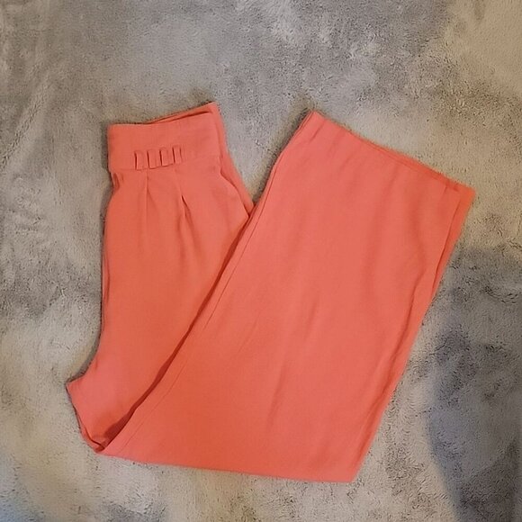Cache Wide Leg Peach Pants Size 10 - Picture 7 of 7